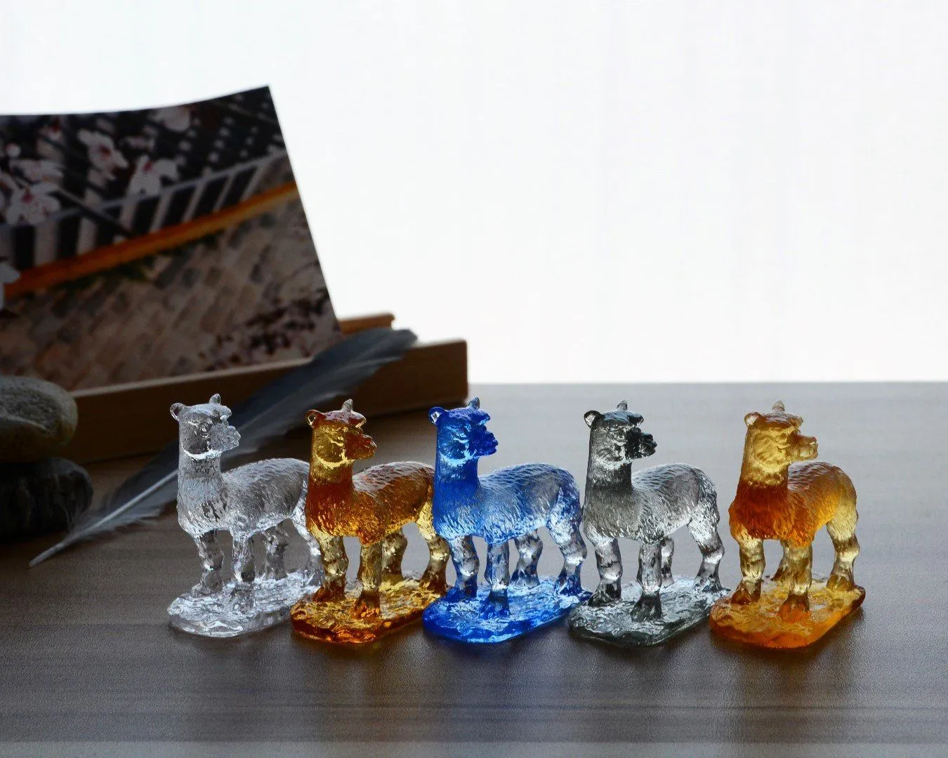 Liuli Crystal Alpaca Figurine