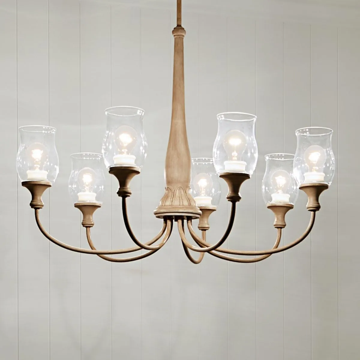 Melis 36 in. 7 lights Chandelier Gold finish