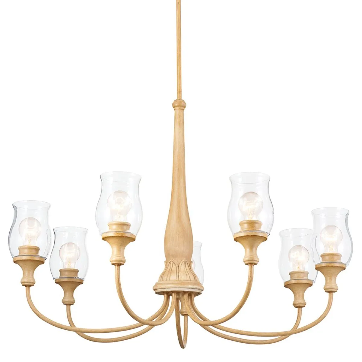 Melis 36 in. 7 lights Chandelier Gold finish