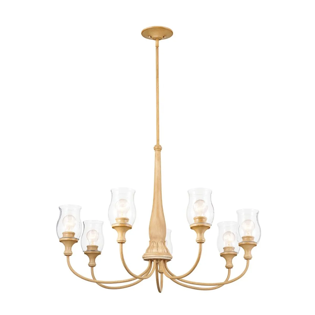 Melis 36 in. 7 lights Chandelier Gold finish