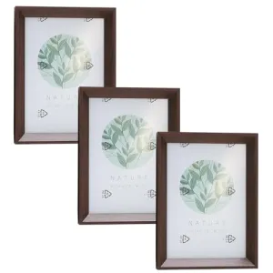 Memories On Frame A Size Photo Frame For Wall (1 inches) width Picture Frame For Home and Office Decoration with Free Hanging Accessories (Brown-Frame-3)