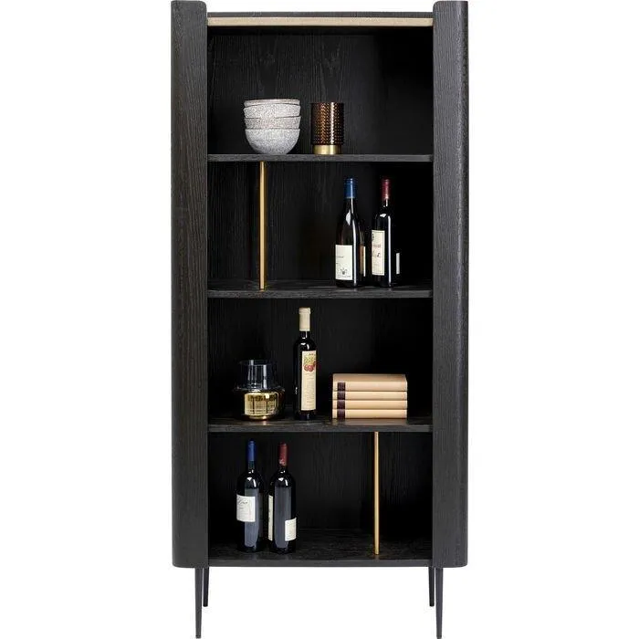 Milano Black/Brown High Shelf