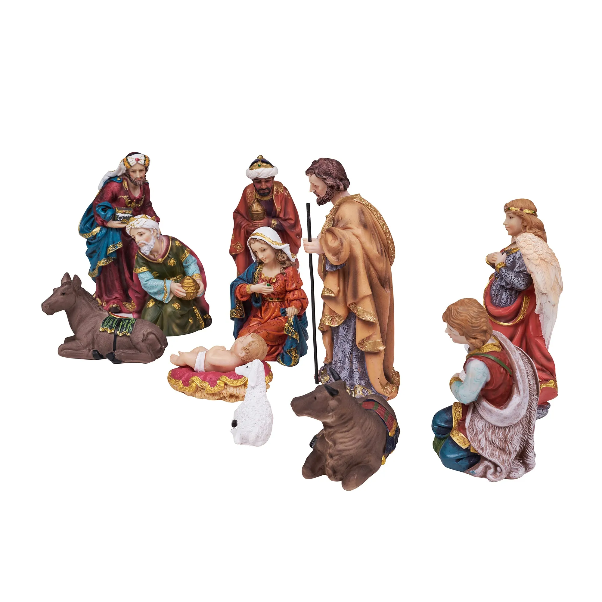 Nativity Scene Figurines  11 pieces set