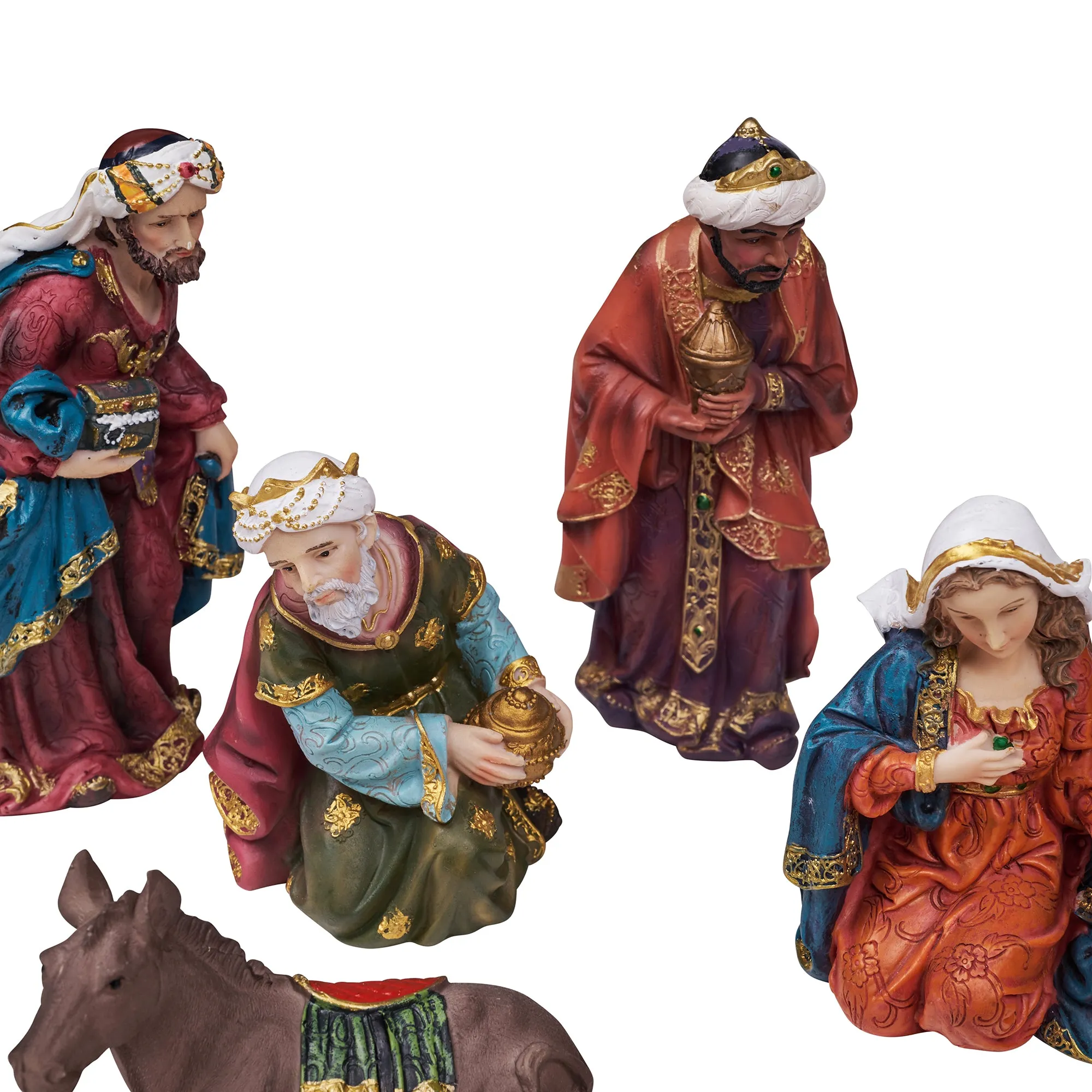 Nativity Scene Figurines  11 pieces set