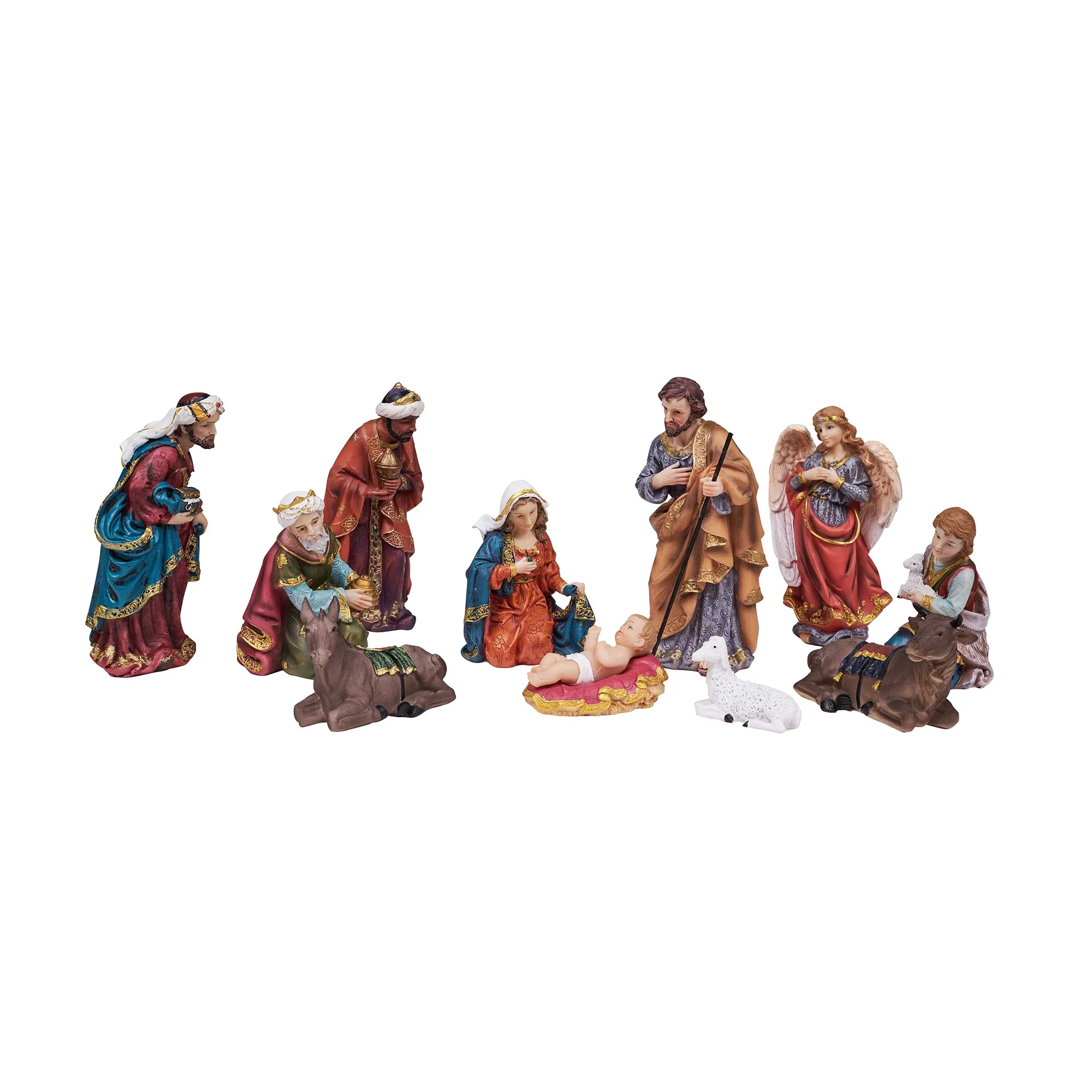 Nativity Scene Figurines  11 pieces set