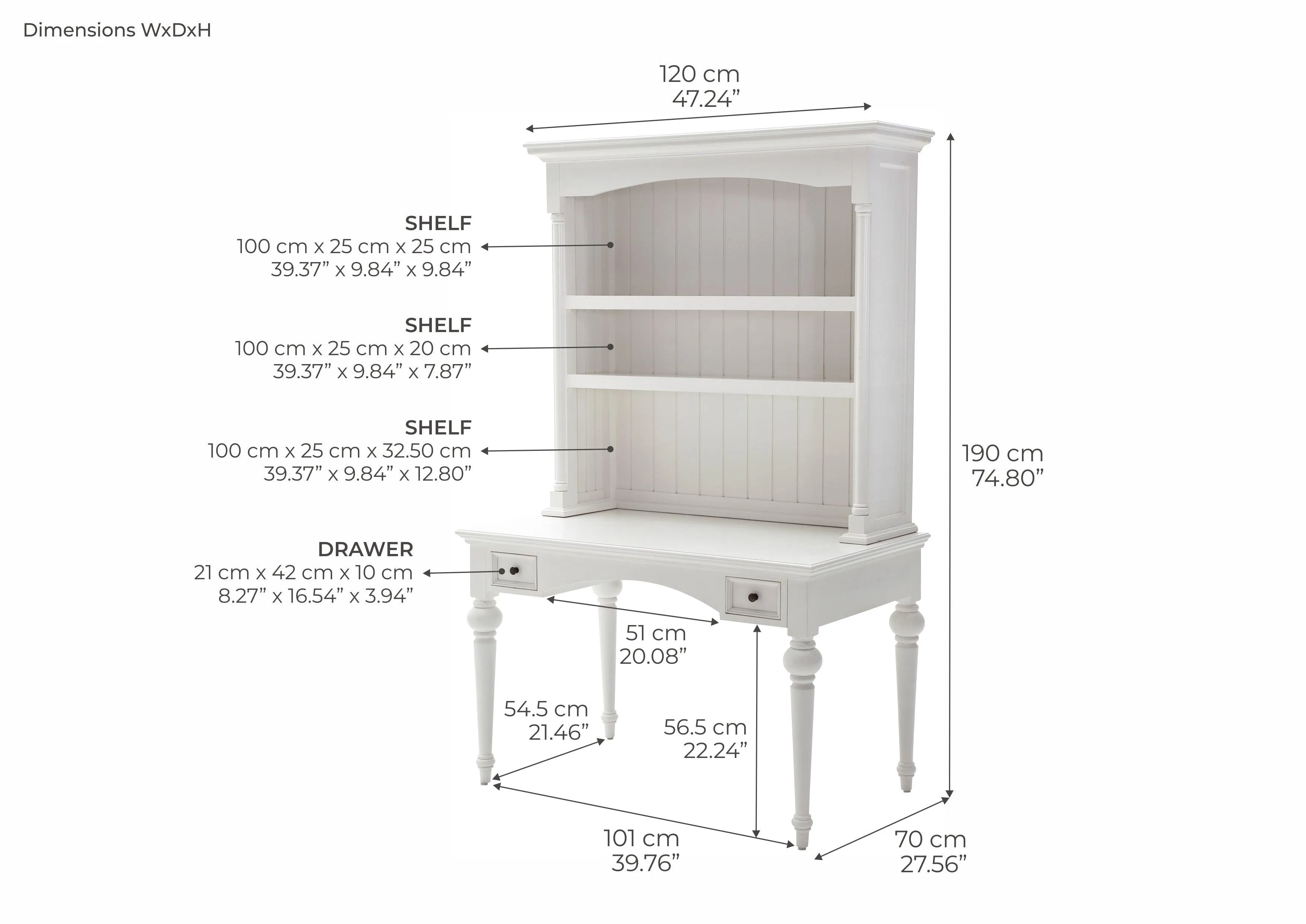 NovaSolo Secretary Desk with Hutch T771