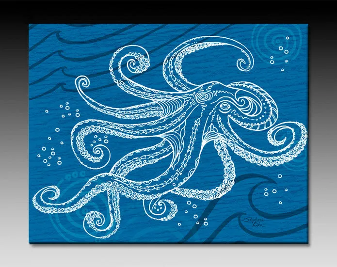 Octopus One Color Ceramic Tile