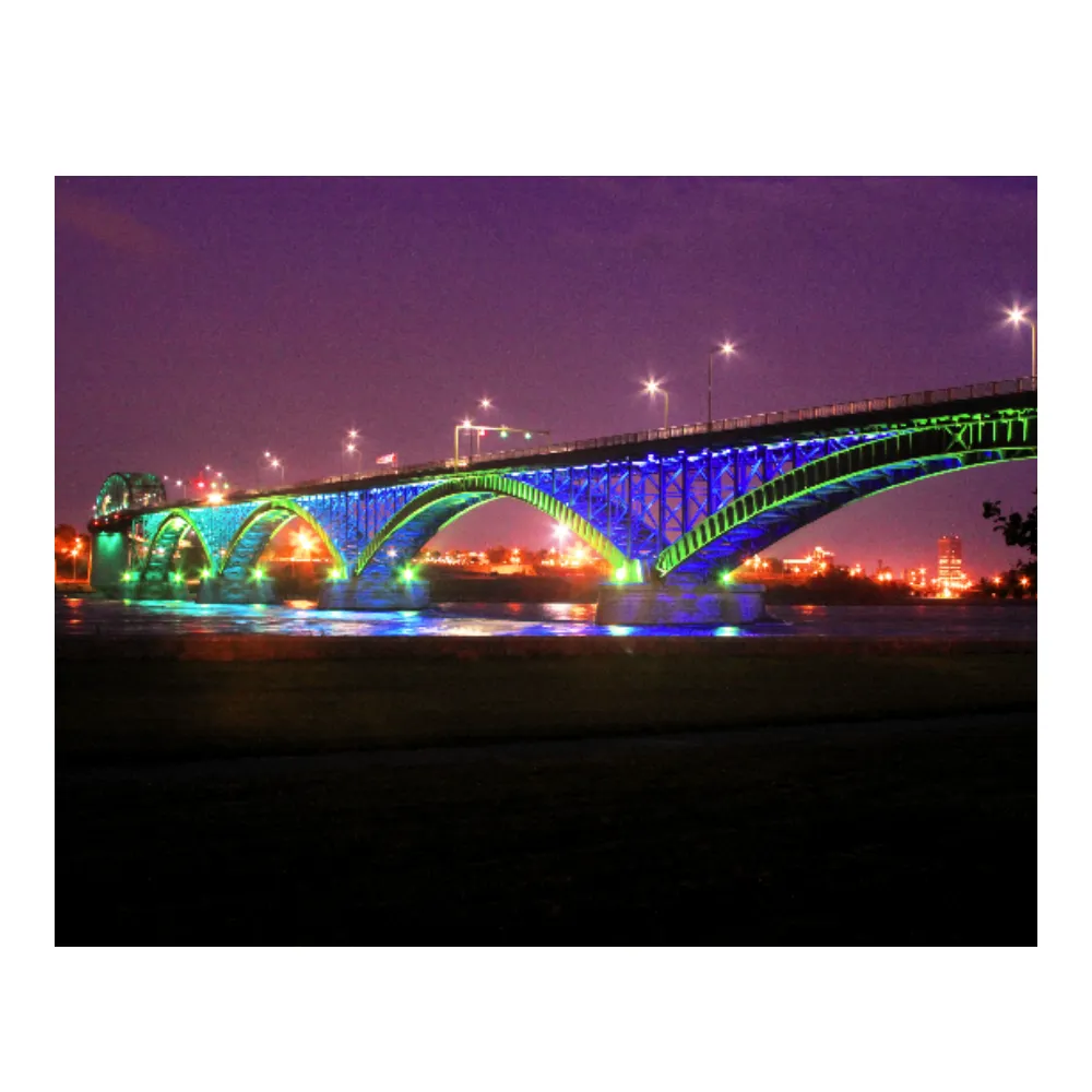 Peace Bridge at Night Photo Wall Decor