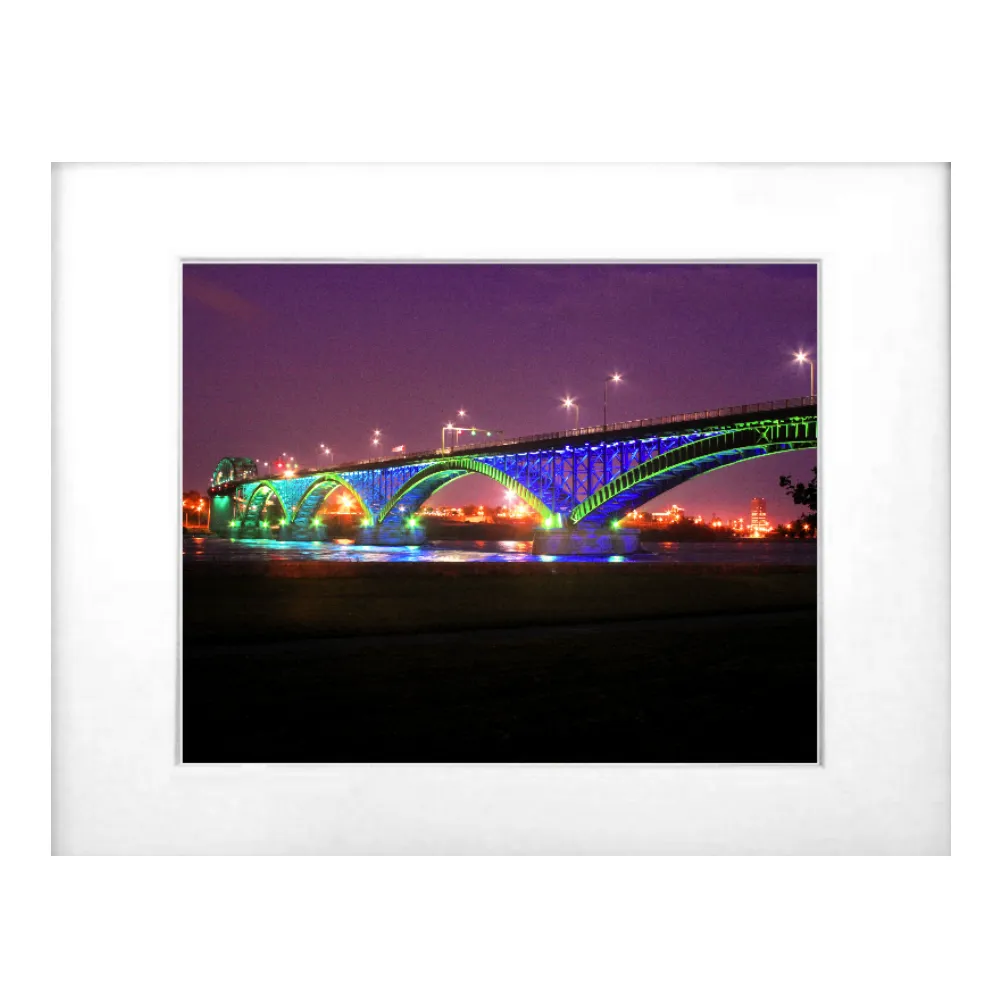 Peace Bridge at Night Photo Wall Decor