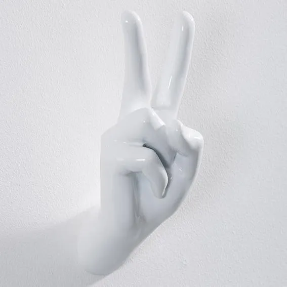 Peace - Hand Wall Hook by Thelermont Hupton