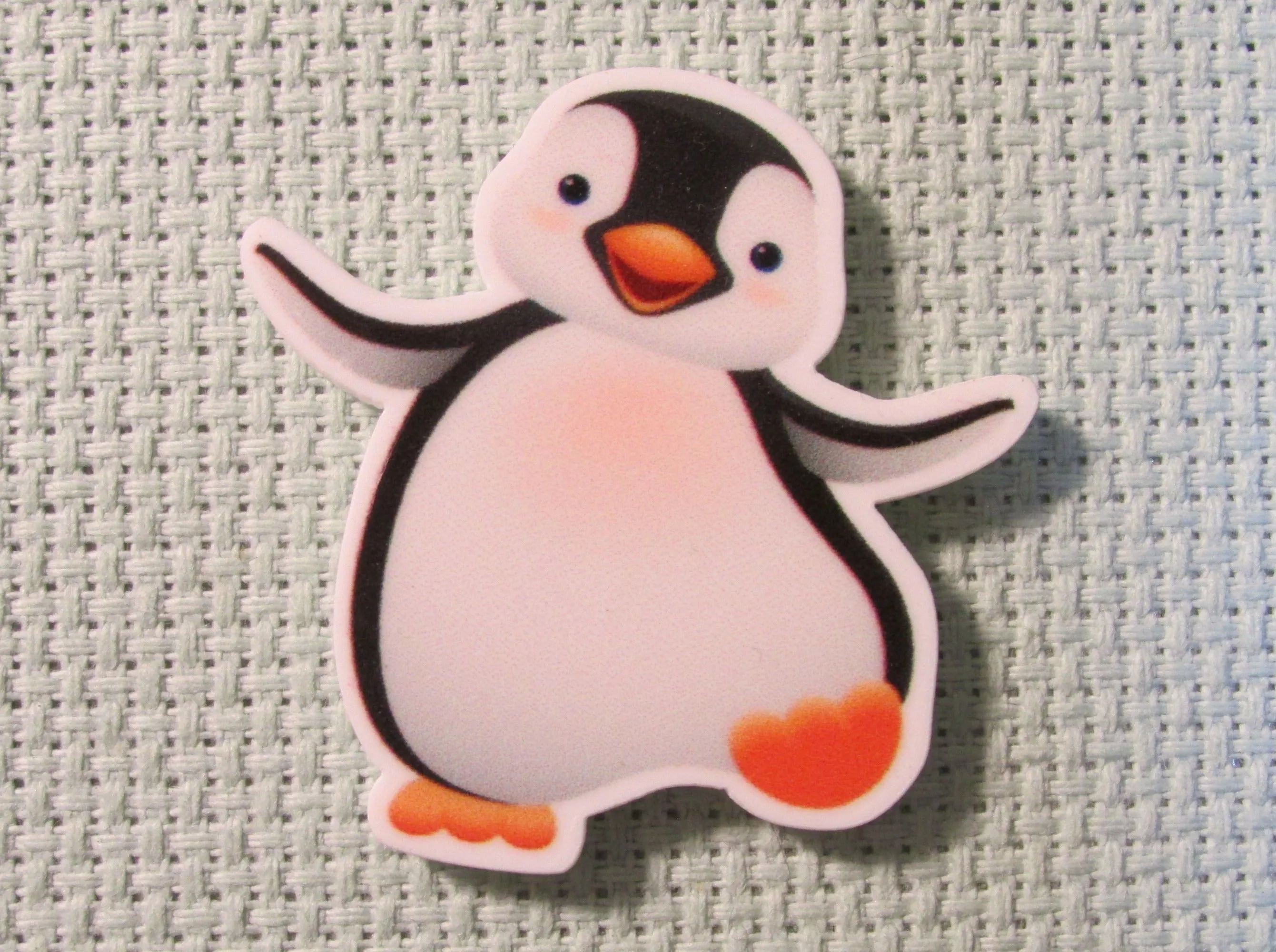 Playful Penguin Needle Minder, Cover Minder, Magnet