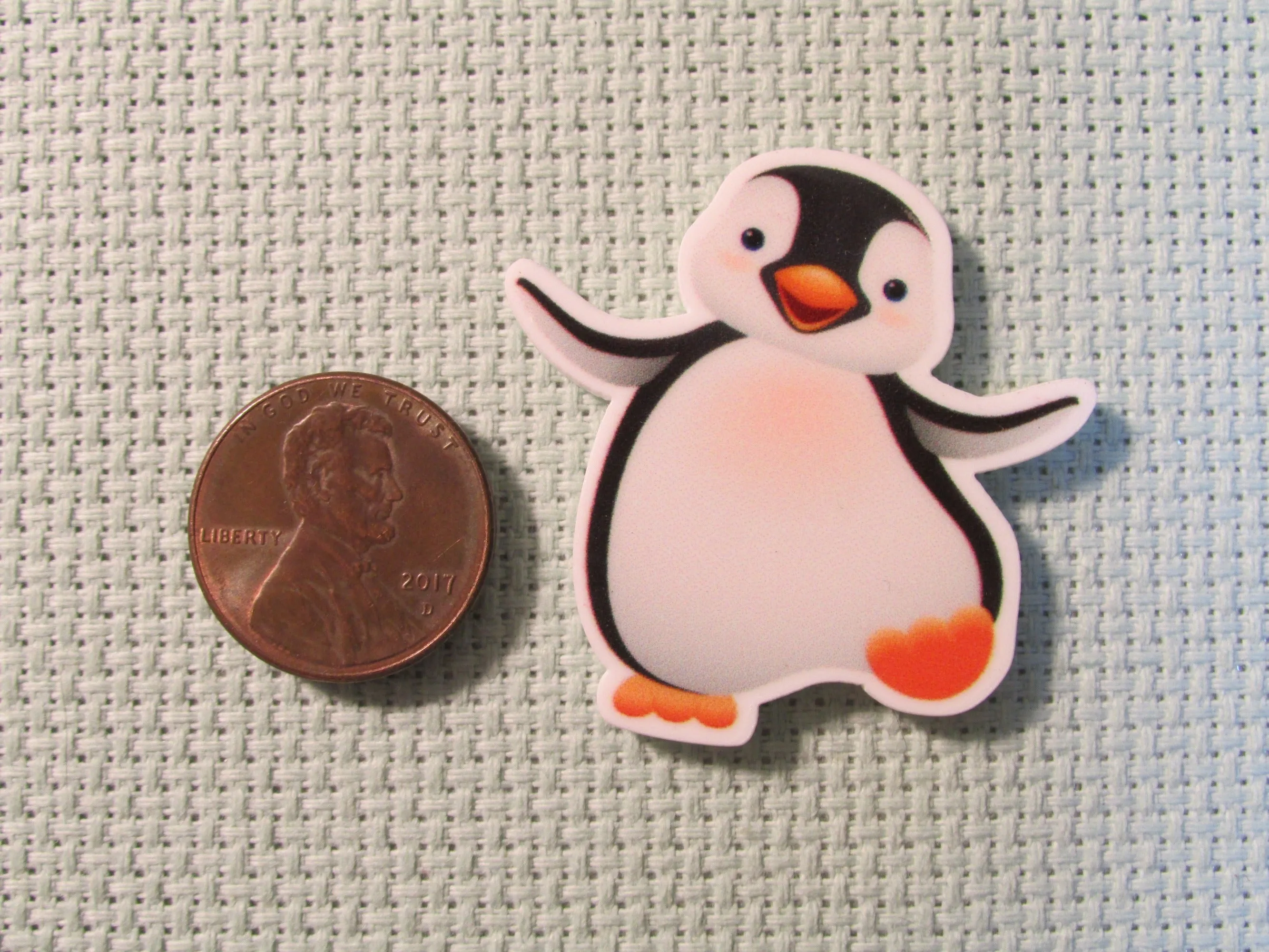 Playful Penguin Needle Minder, Cover Minder, Magnet