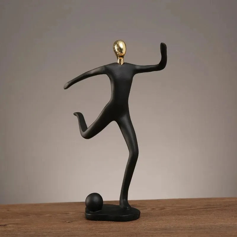 Resin Sports Abstract Figure Statue | Creative Movement Décor | Home Decoration for Living Room, Entrance, and Desk