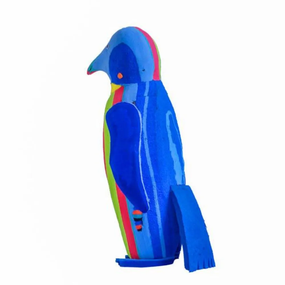 Small Recycled Flip Flop Penguin Figurine