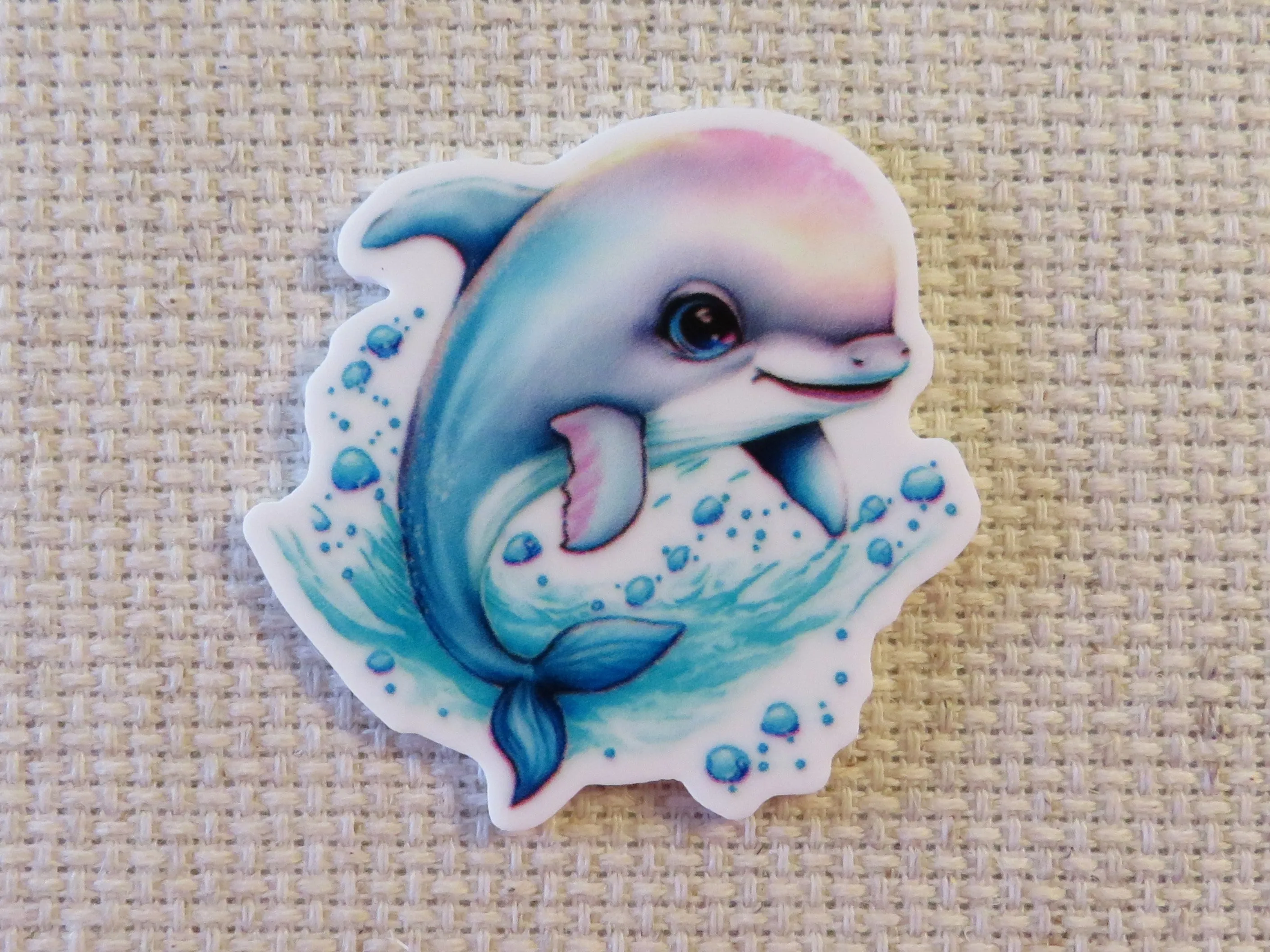 Splashing Dolphin Needle Minder, Cover Minder, Magnet