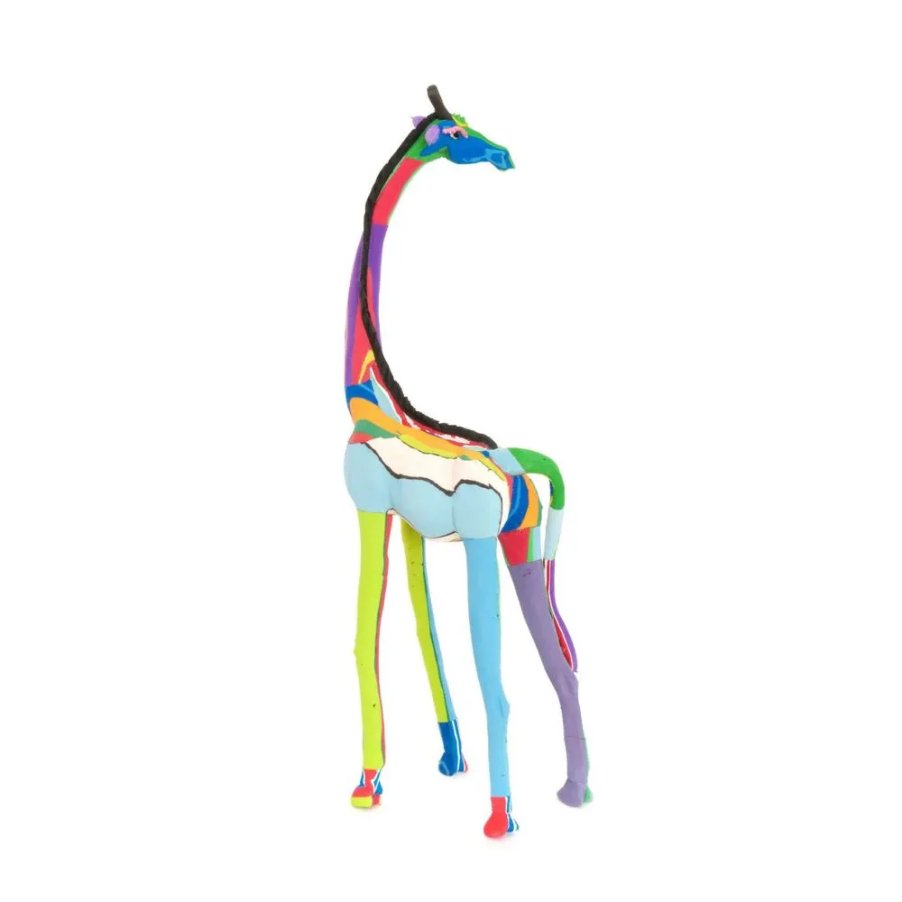 Tall Recycled Flip Flop Giraffe Figurine