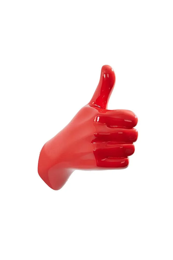 Thumbs Up Hand Wall Art & Coat Hook