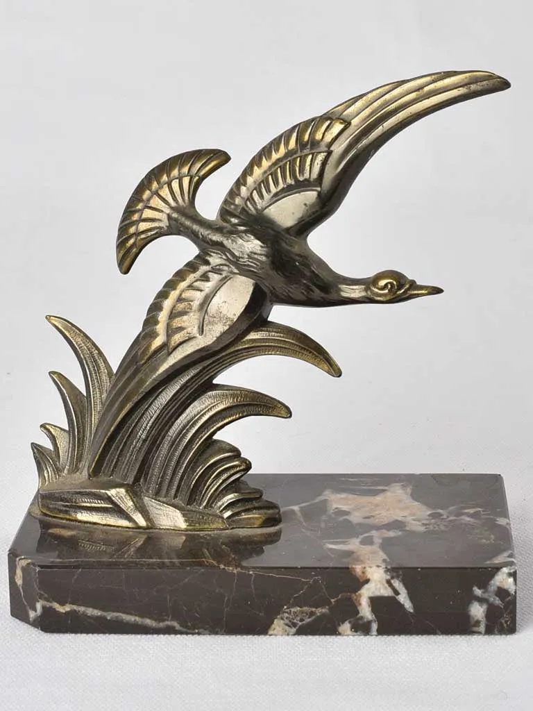 Vintage book ends w/ flying ducks 6"