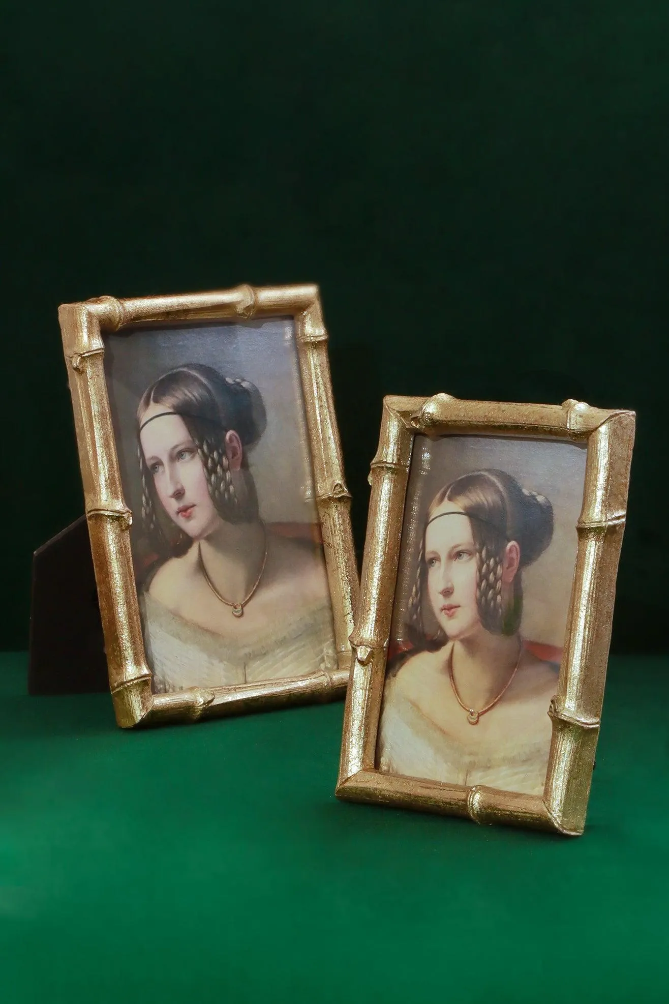 Vintage Glamour Gold Chrome Vintage Style Photo Frames