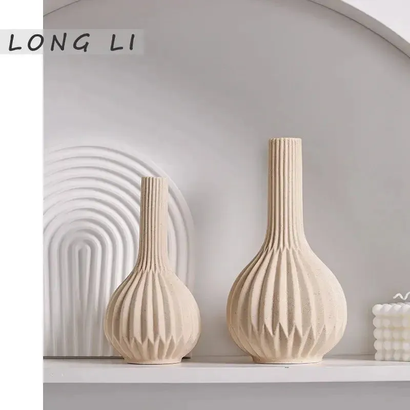 White Ceramic Vases