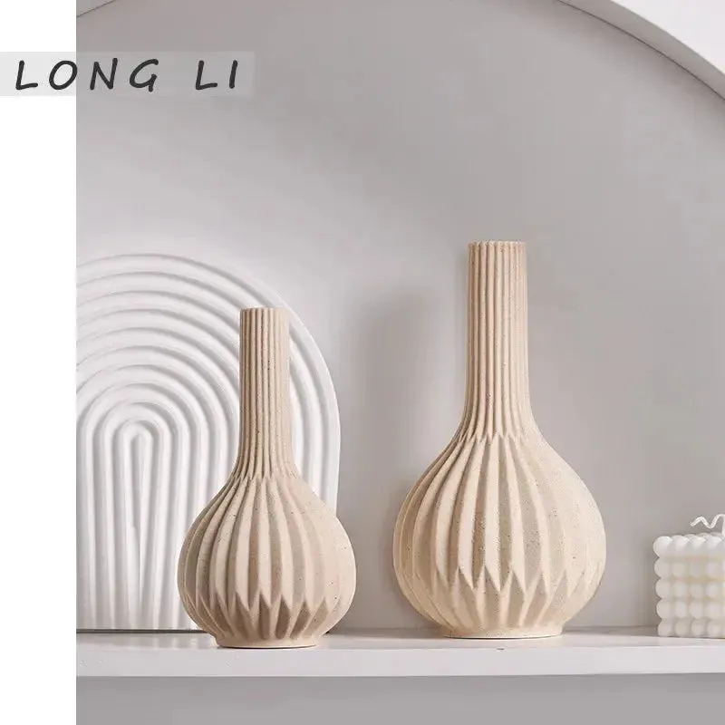 White Ceramic Vases