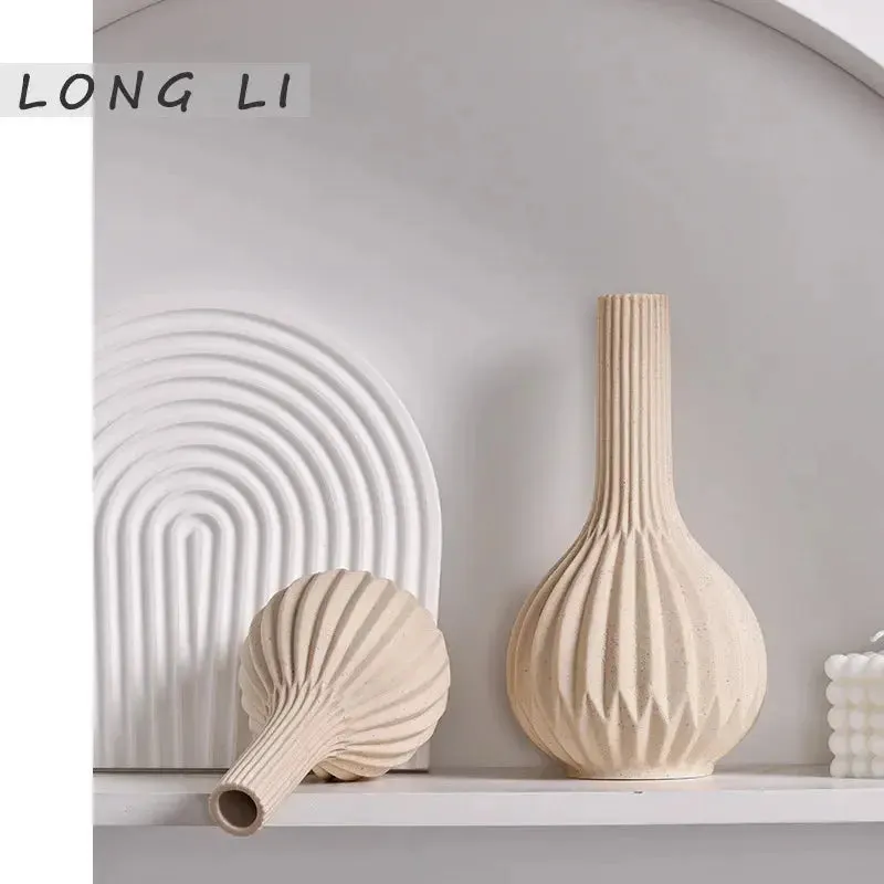 White Ceramic Vases