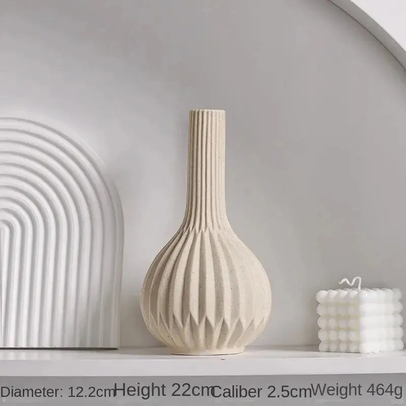 White Ceramic Vases