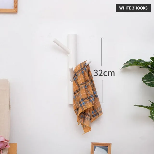 Wooden Hanging Coat Wall Rack