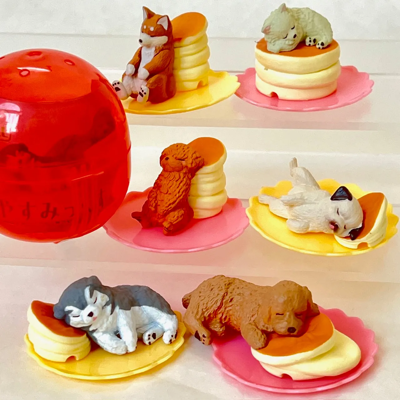 X 70312 Sleepy Cafe Dogs Figurines Capsule-DISCONTINUED