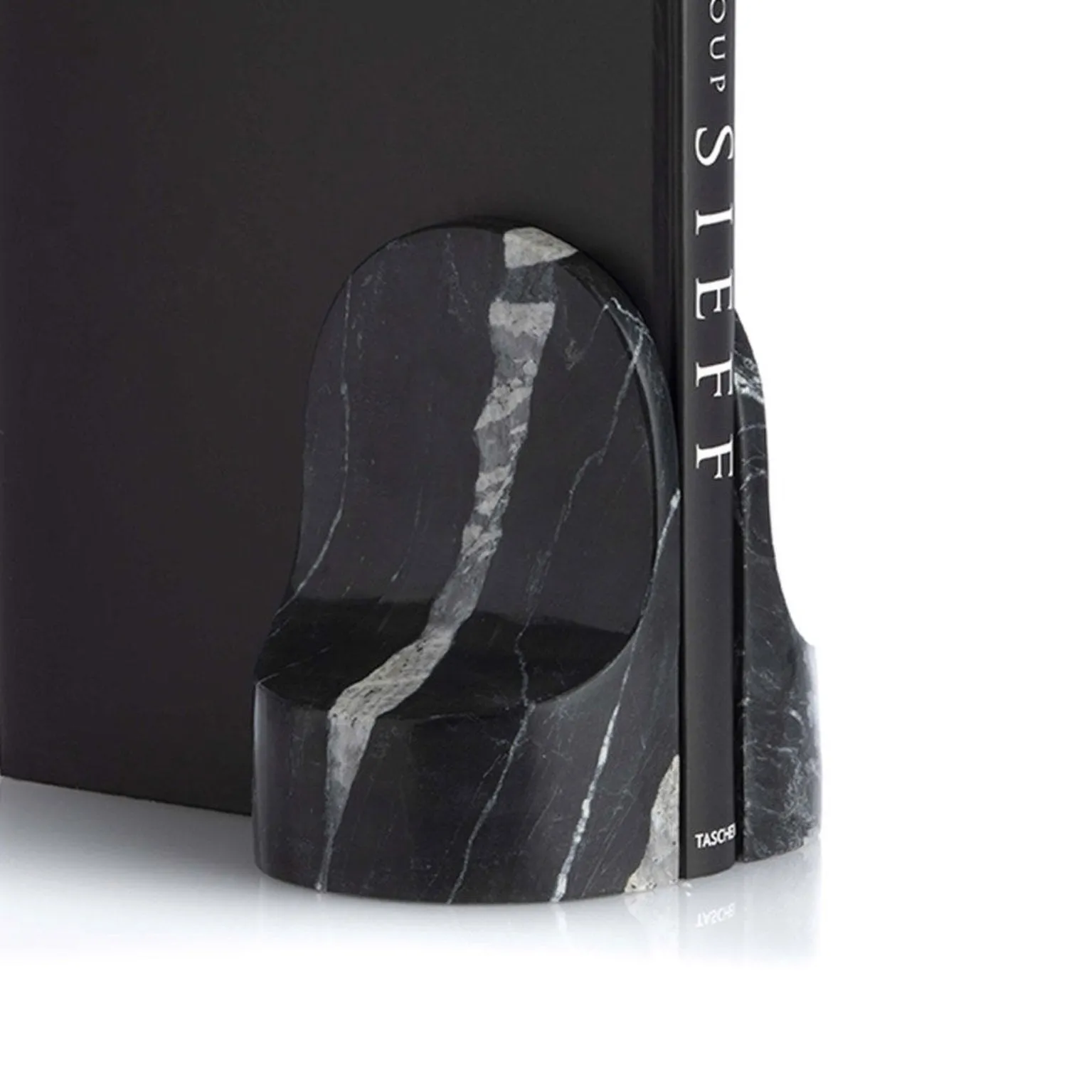 xlboom | emoji bookend set | black marble