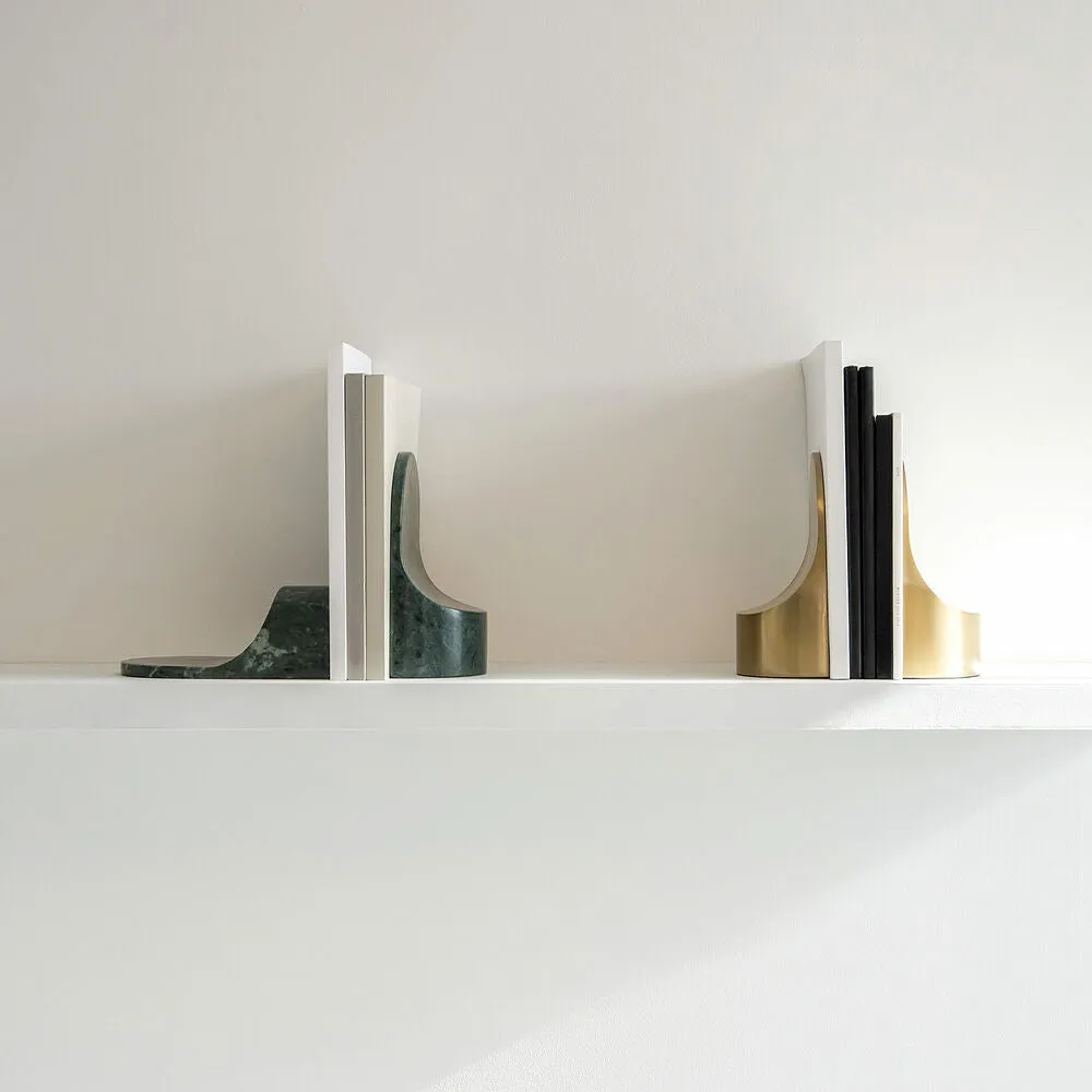 xlboom | emoji bookend set | brass