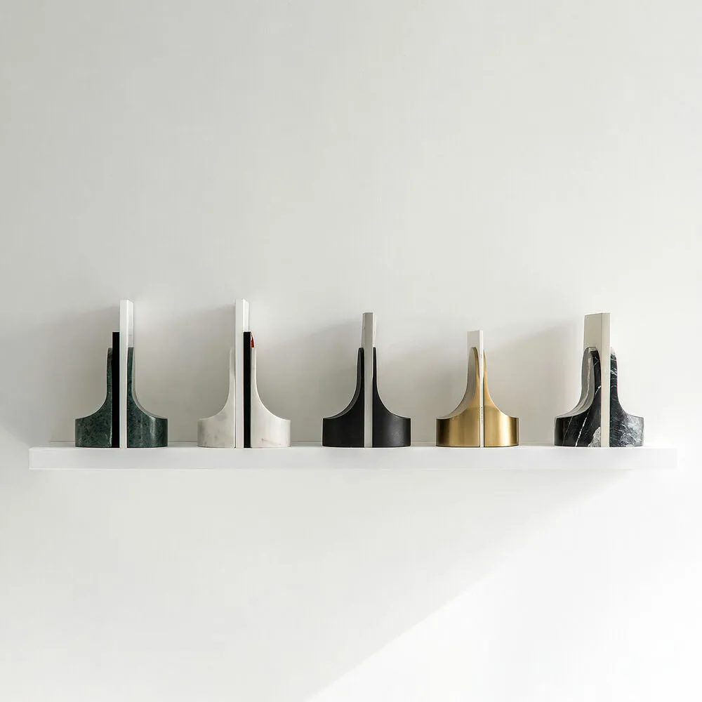 xlboom | emoji bookend set | brass