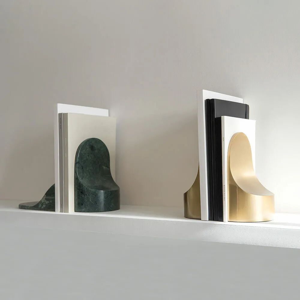 xlboom | emoji bookend set | brass