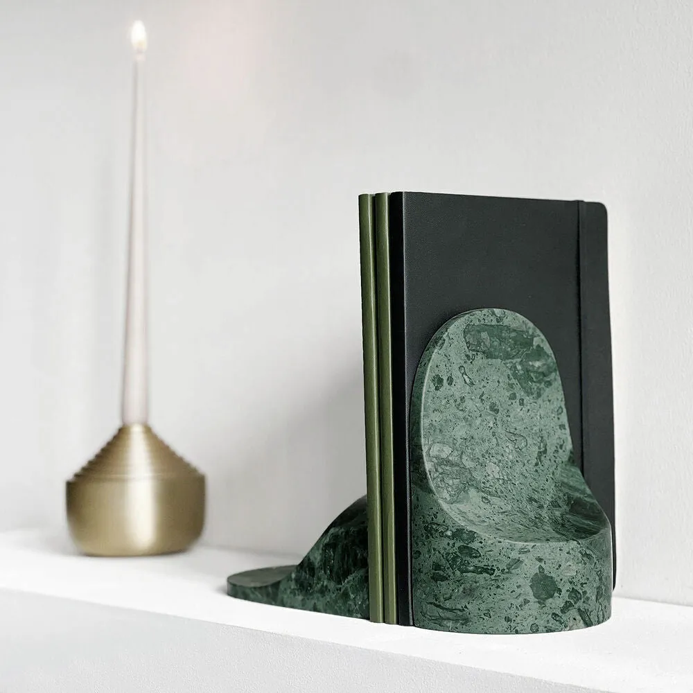 xlboom | emoji bookend set | green marble