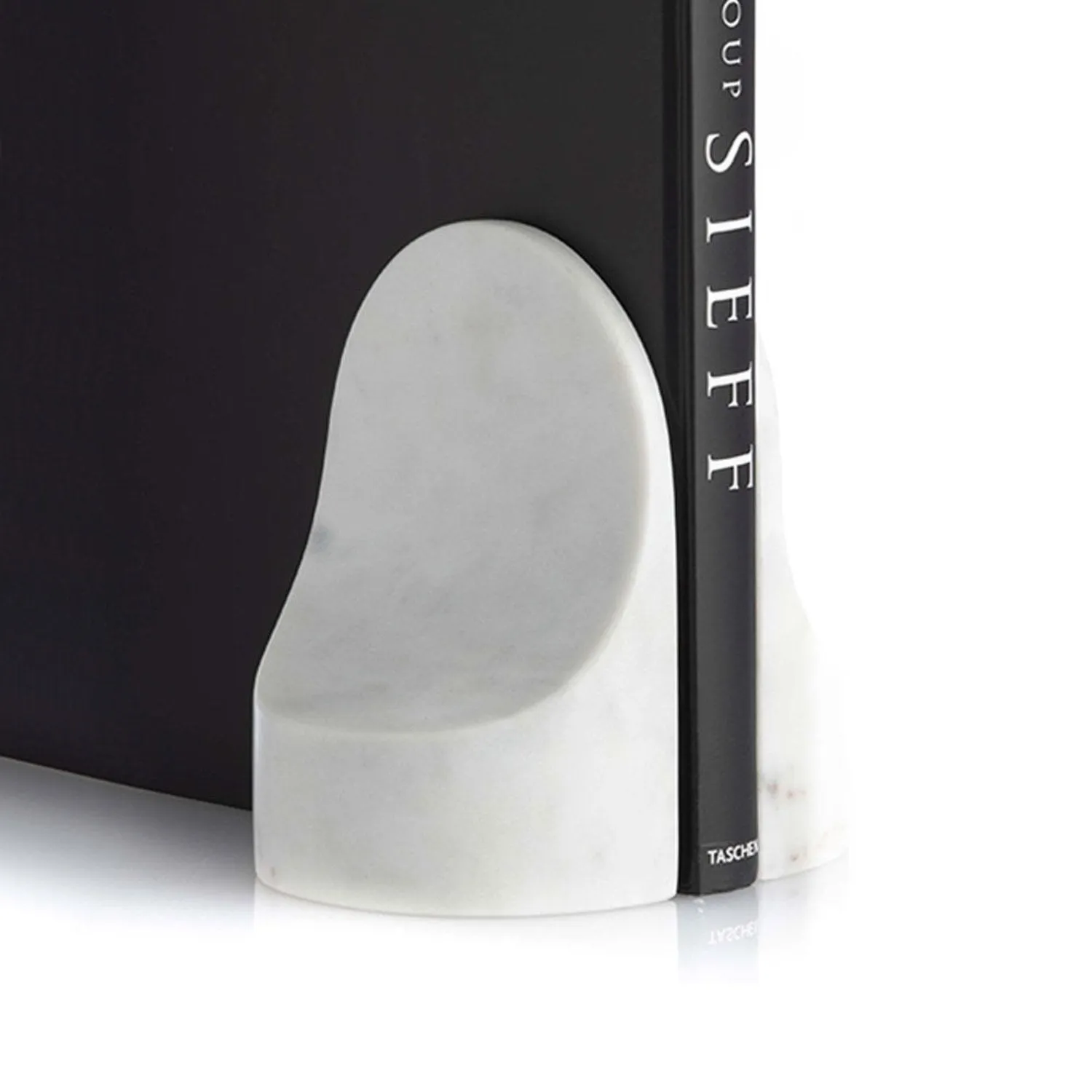 xlboom | emoji bookend set | white marble