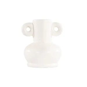 Zarzis Vase | White | 12x19cm