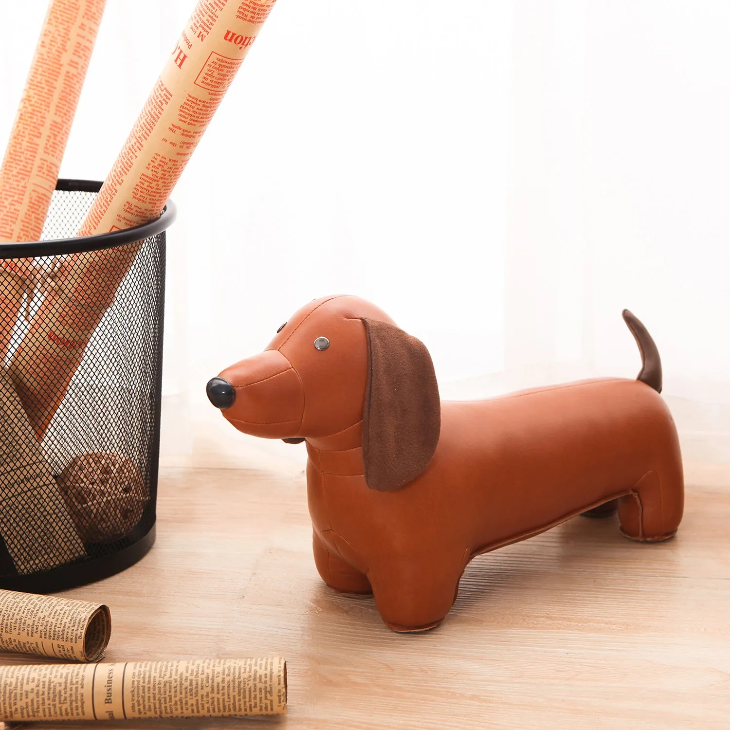 zuny | classic bookend | dachshund tan