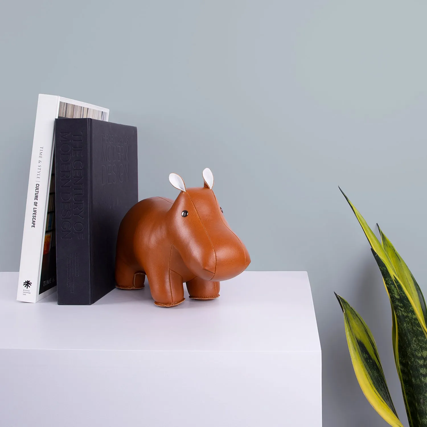 zuny | classic bookend | hippo tan